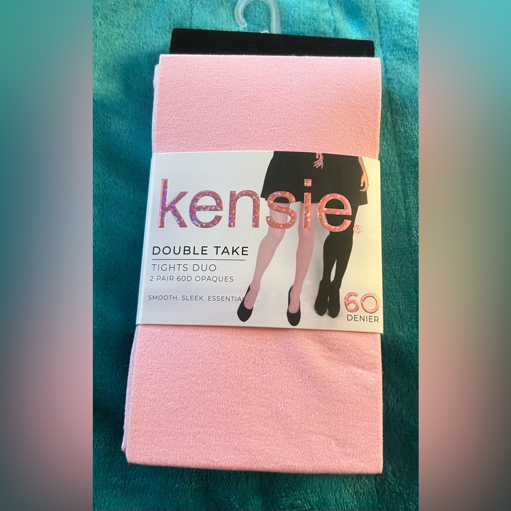 Kensie Ladies Double Take Size XS Opaque Tights